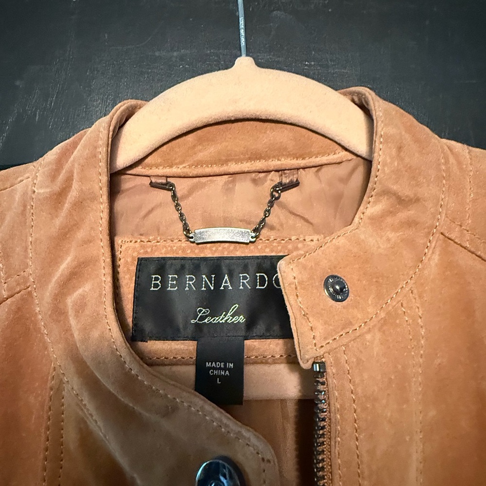 Bernardo Light Brown Bomber Jacket - image 3